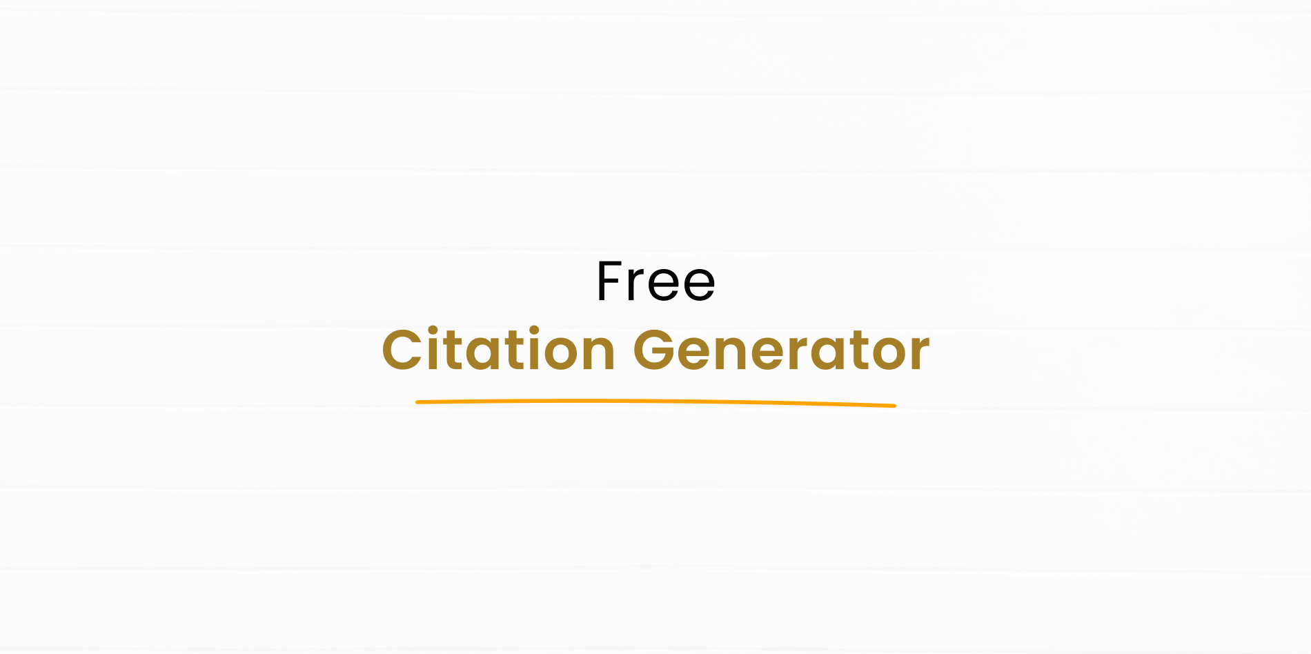Kreativespace Citation Generator