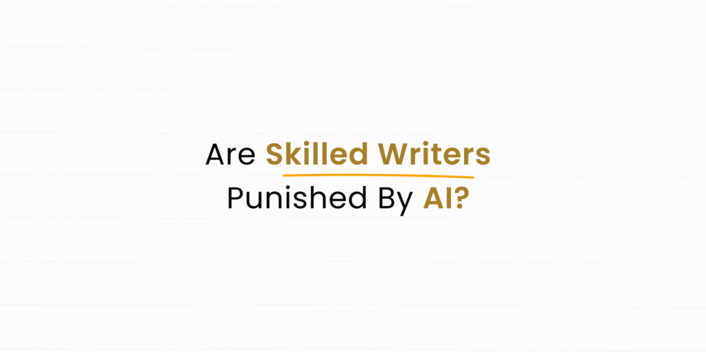 Good writers penalised by AI detectors?