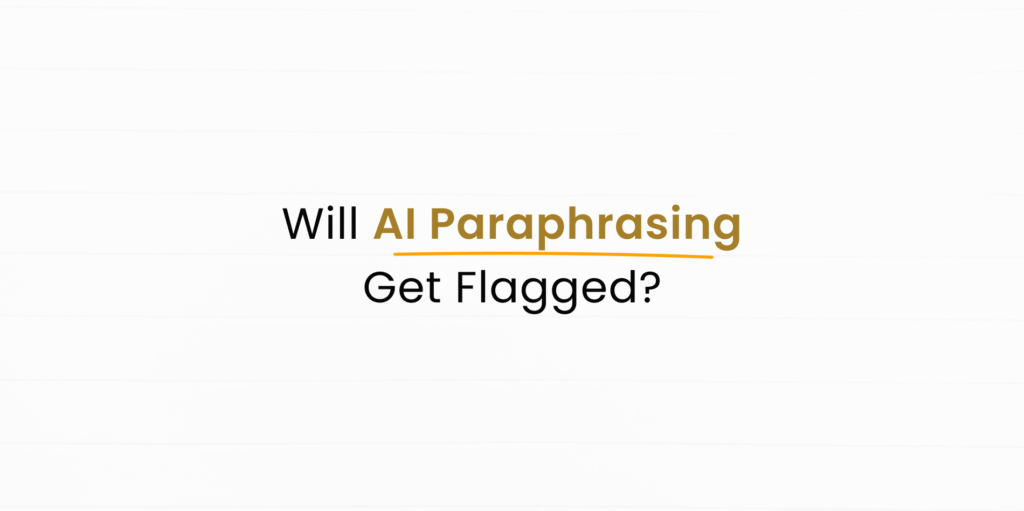 Do Plagiarism Checkers Flag AI-Paraphrased Text?