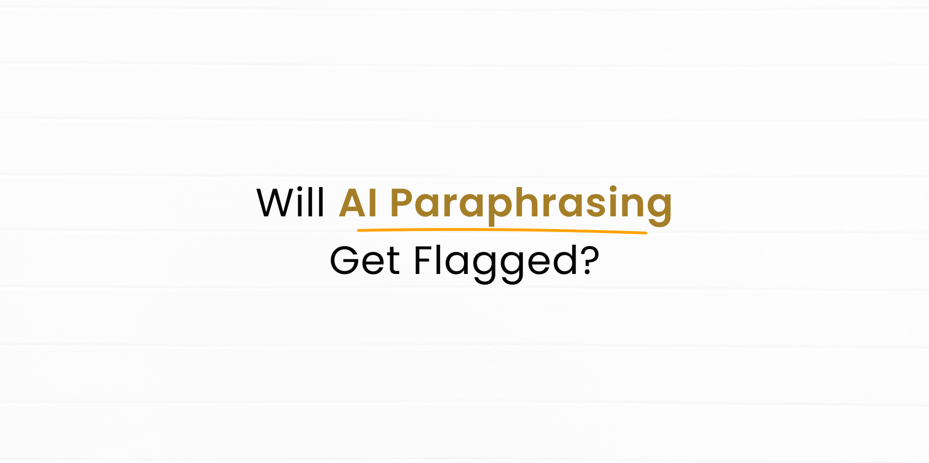 Do Plagiarism Checkers Flag AI-Paraphrased Text?