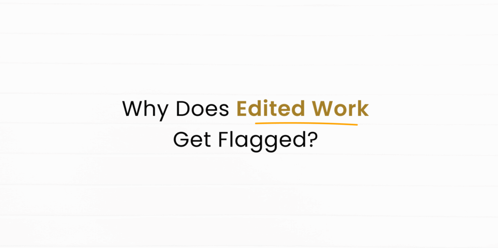 Why does an AI detector work on edited paraphrased text?