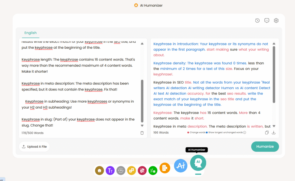 Real writers AI detection with typos

AI writing detector analyzing human vs AI content

AI detection accuracy report showing real writers AI content
