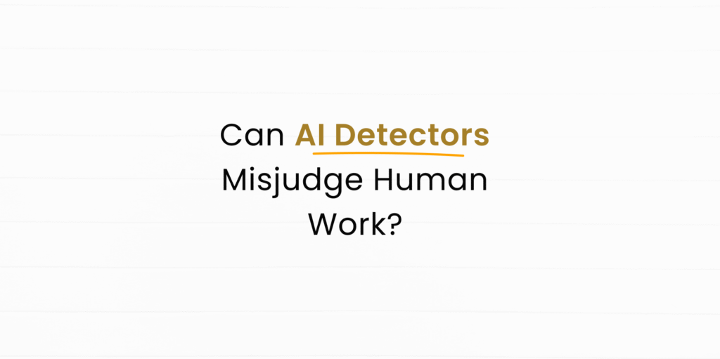 Can AI Detectors tell the difference between a human & AI?