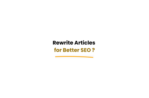 rewrite articles without losing seo