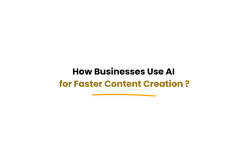 Businesses using AI for content creation