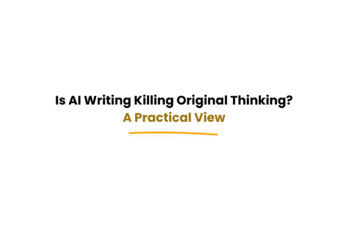 AI writing vs human thinking comparison